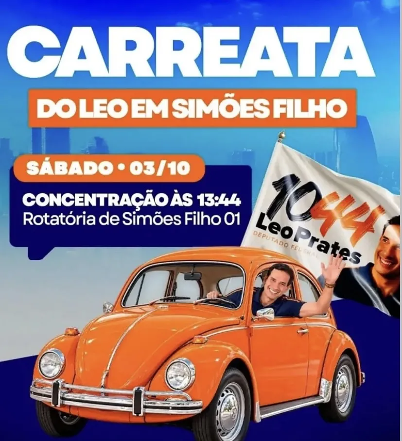 Carreata do Leo acontece neste sábado (03) em Simões Filho